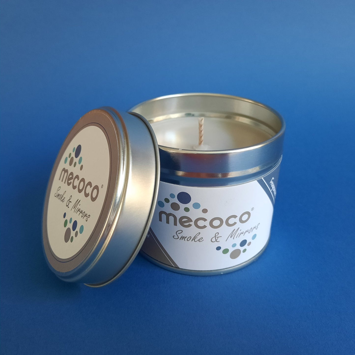 Smoke & Mirrors / Smokey, Whisky & Cologne, Grey Scented Soy Wax Candles