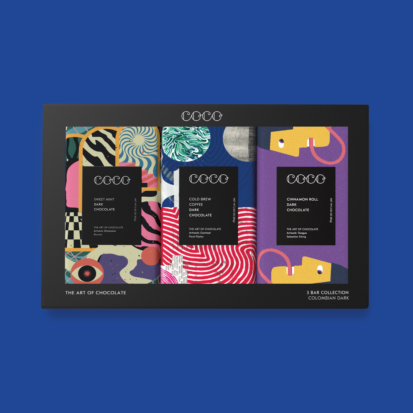 3 Bar Collection Gift Set - Dark Chocolate
