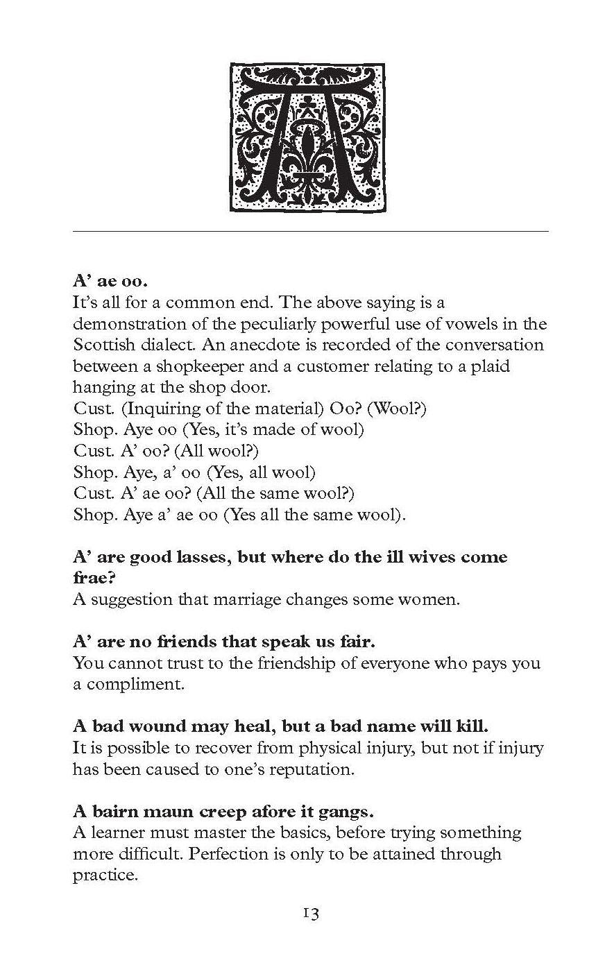 Scottish Proverbs