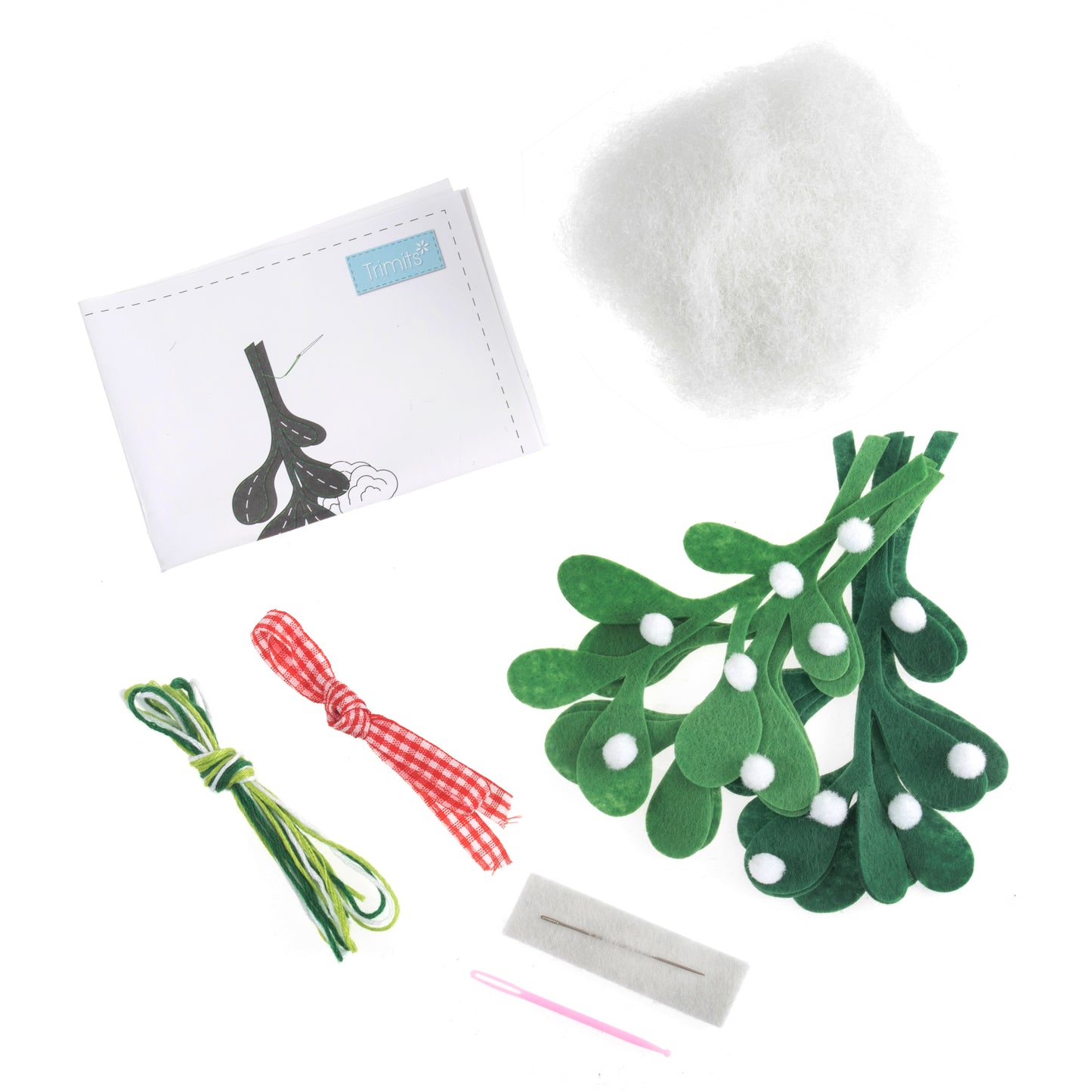 Felt Decoration Kit Christmas Mistletoe