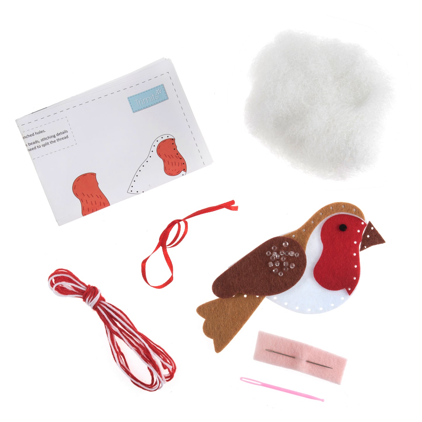 Felt Decoration Kit Christmas Robin