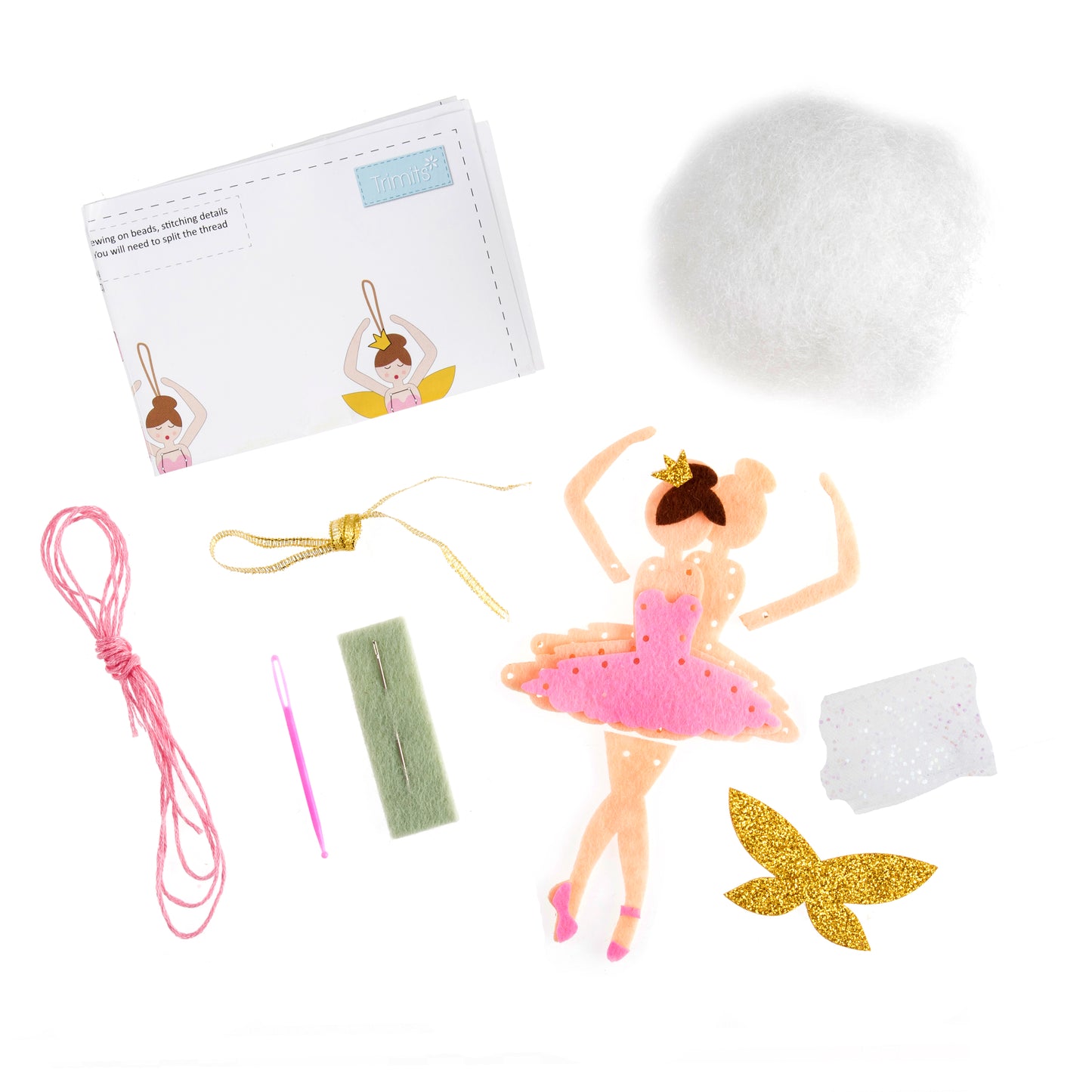 Felt Decoration Kit Christmas Sugar Plum Fairy