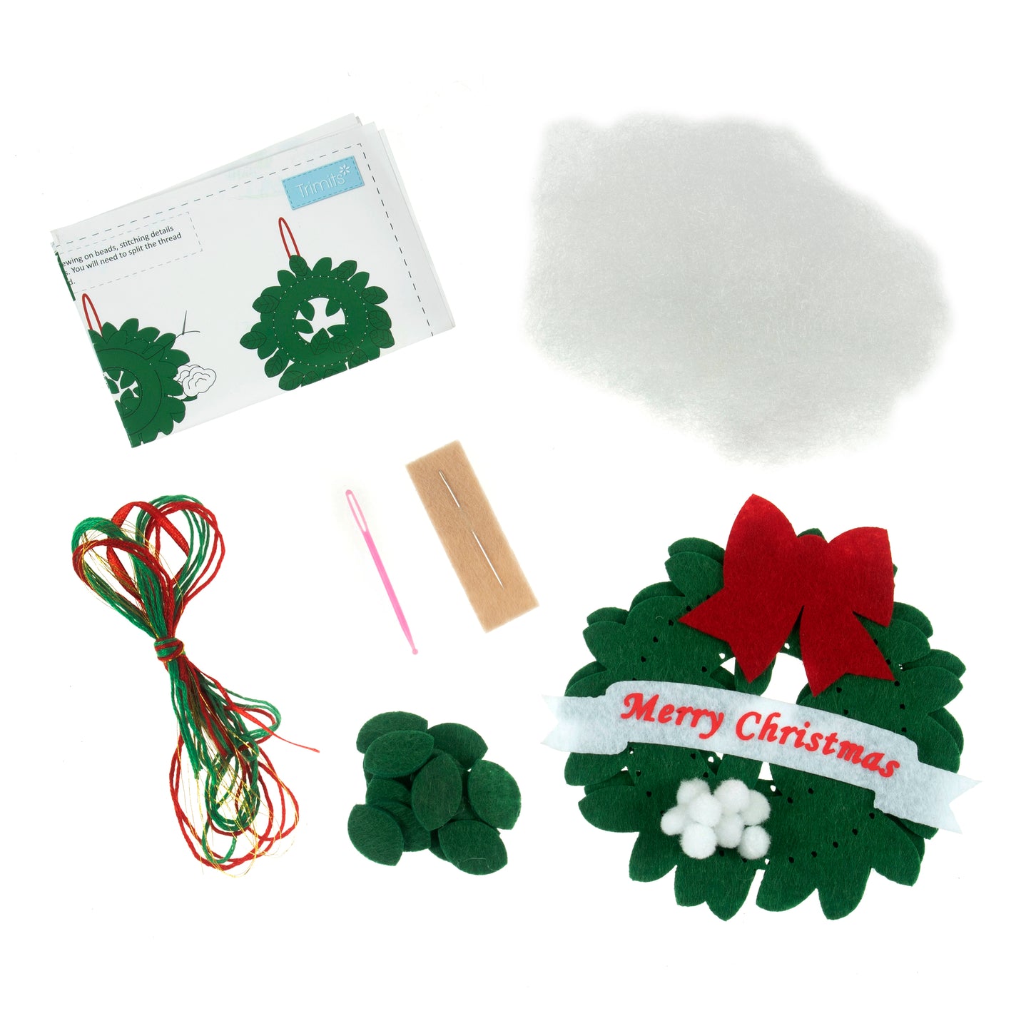 Felt Decoration Kit Christmas Wreath