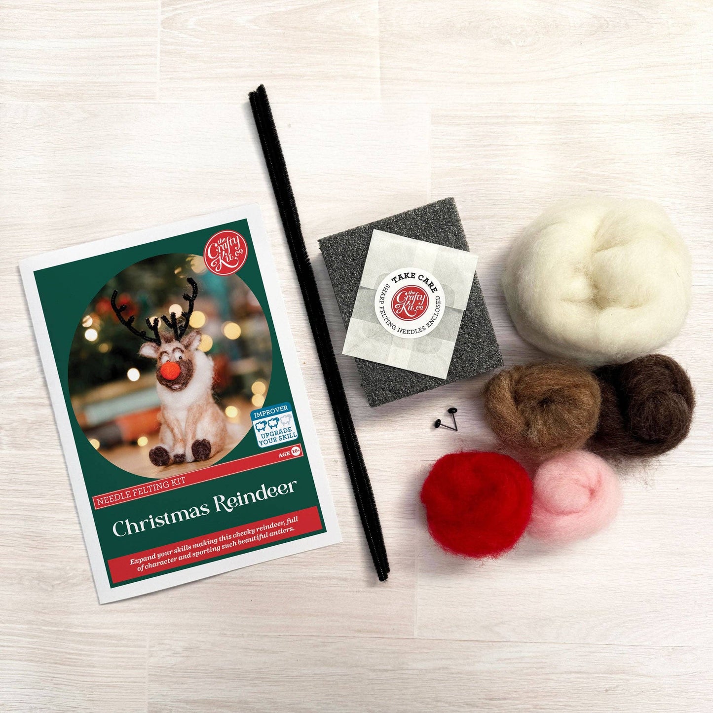 Christmas Reindeer Needle Felting Kit