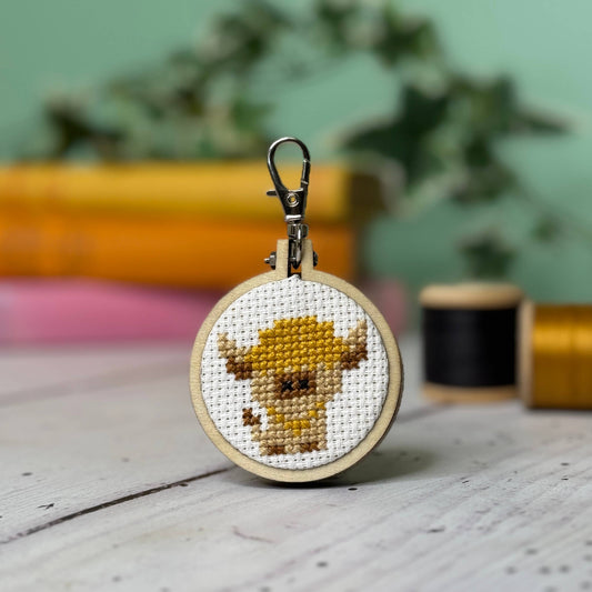 Mini Matchbox Cross Stitch Kit With Love from Scotland