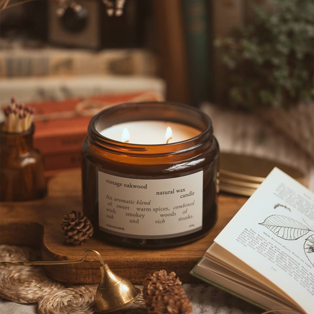 Vintage Oakwood Candle