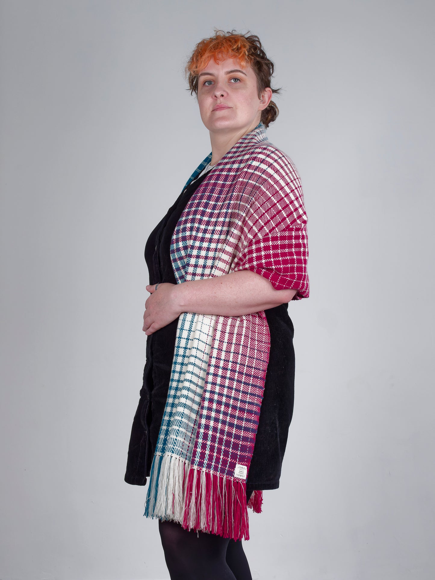 Tyrian Cashmere Gradient Wrap