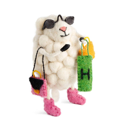 Felted Shop Til You Drop Sheep