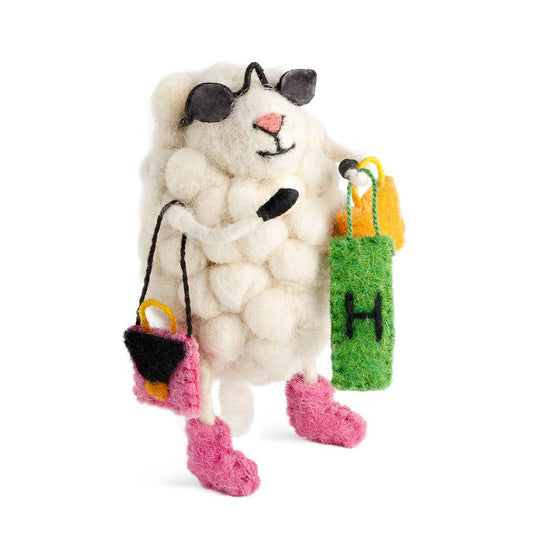 Felted Shop Til You Drop Sheep