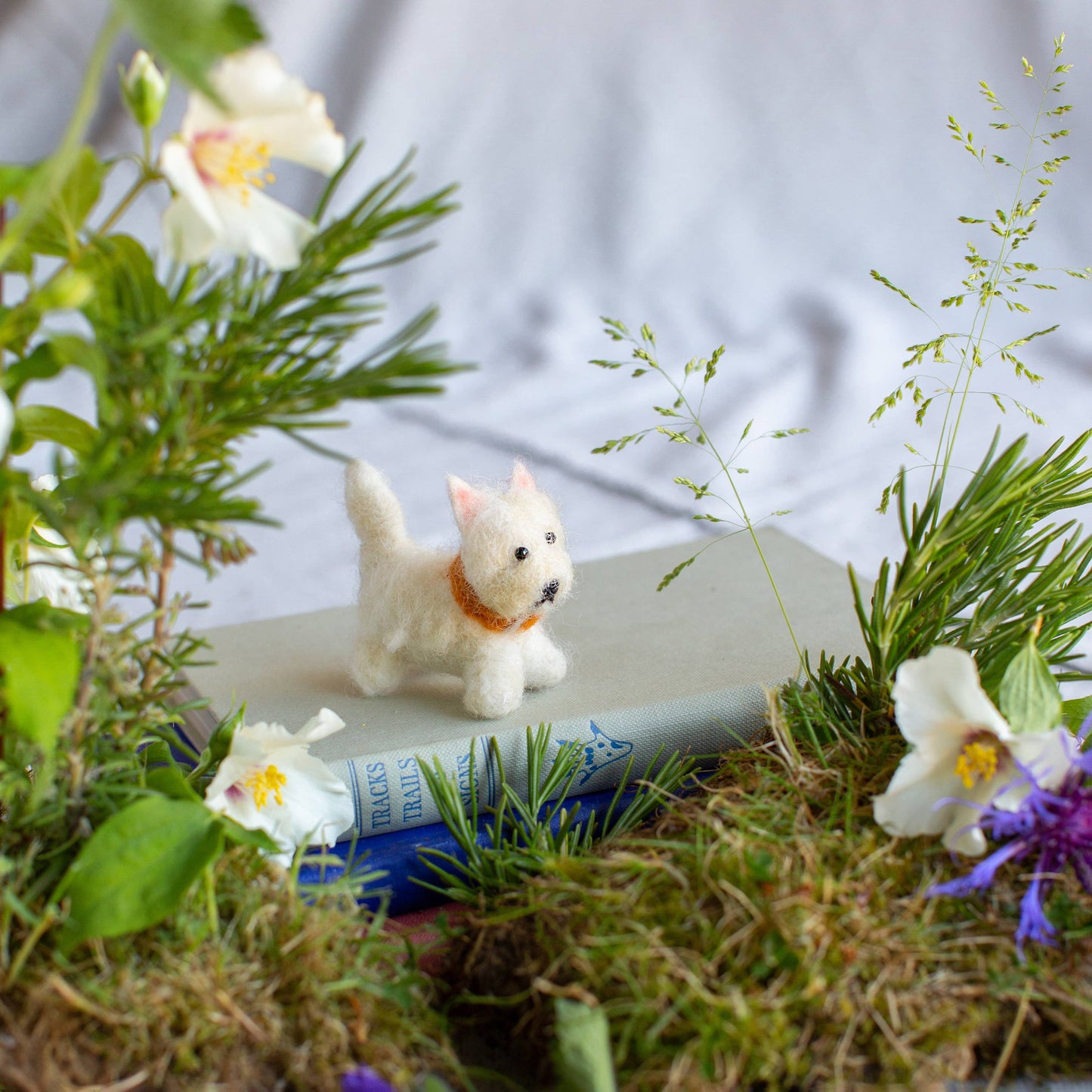 Felted Westie Dog