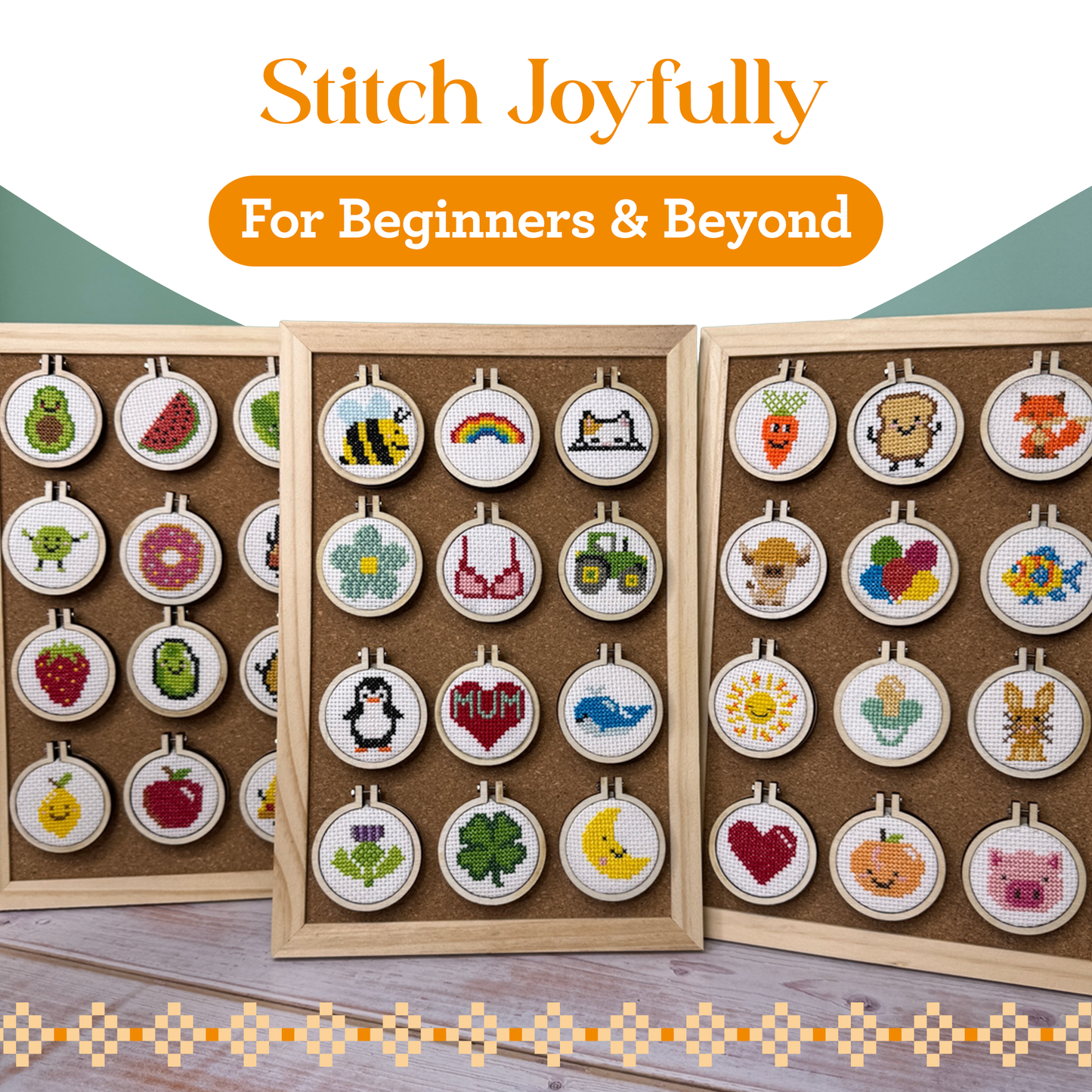 Thistle Make You Smile Mini Matchbox Cross Stitch Kit