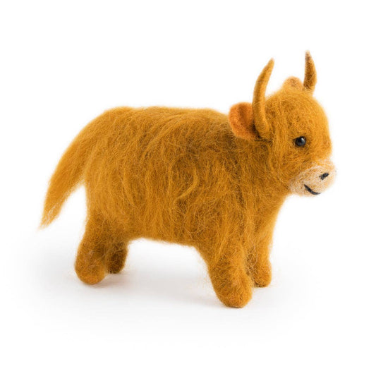 Felted Hamish the Highland Cow