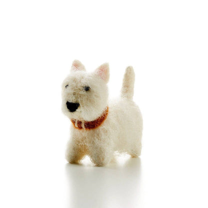 Felted Westie Dog