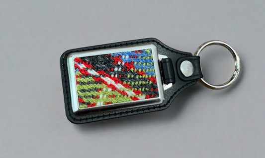 Handwoven Tartan Accent Keychain