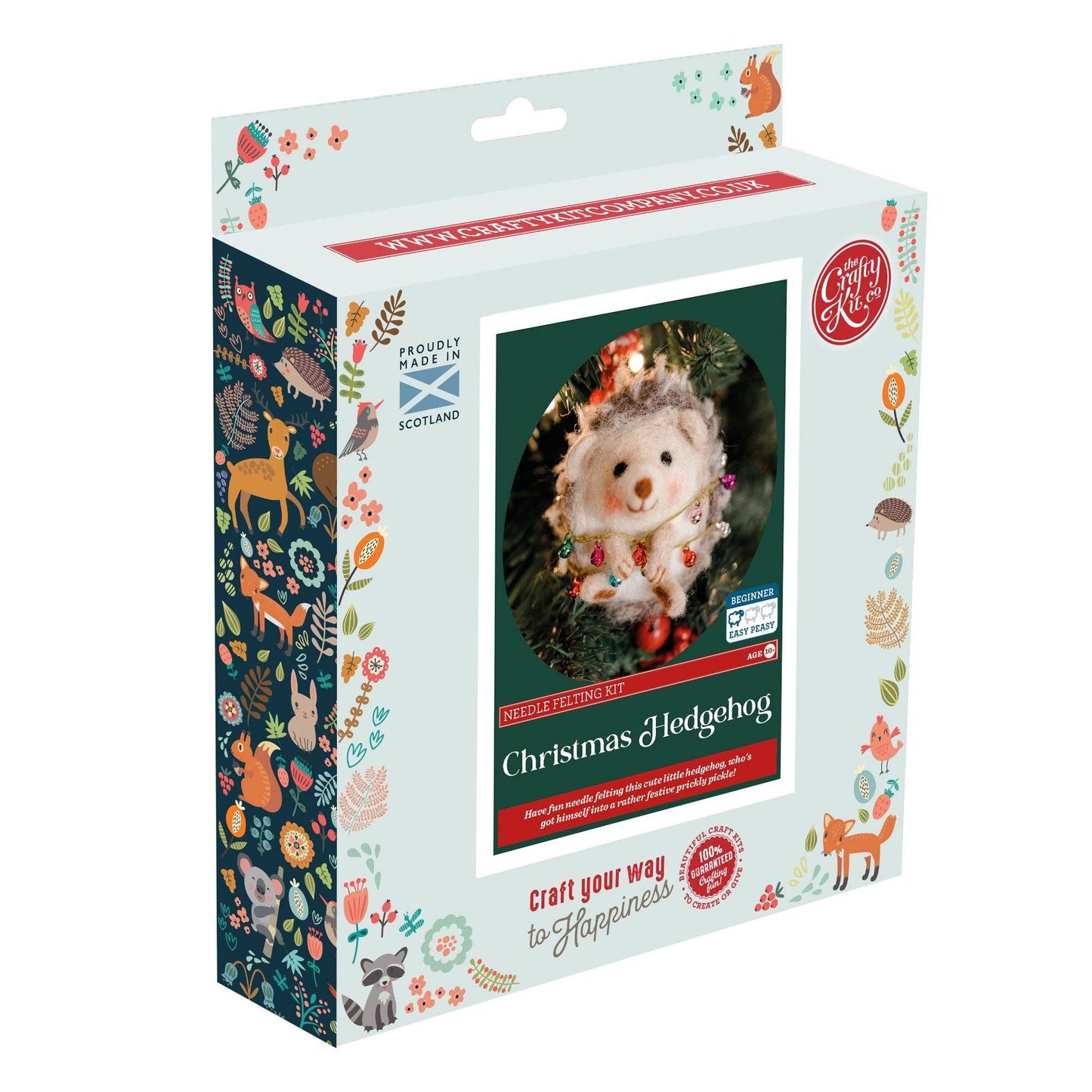Christmas Hedgehog Needle Felting Kit