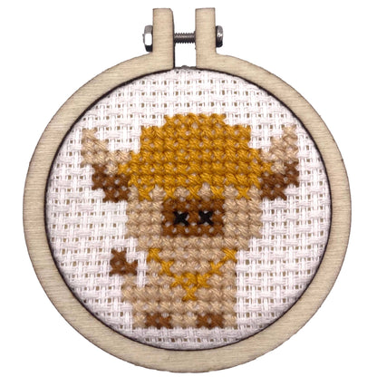 Mini Matchbox Cross Stitch Kit With Love from Scotland