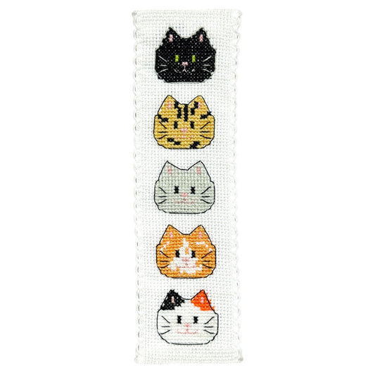 Kitty Cats Cross Stitch Bookmark Kit