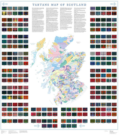Collins Scotland Clans and Tartans Map