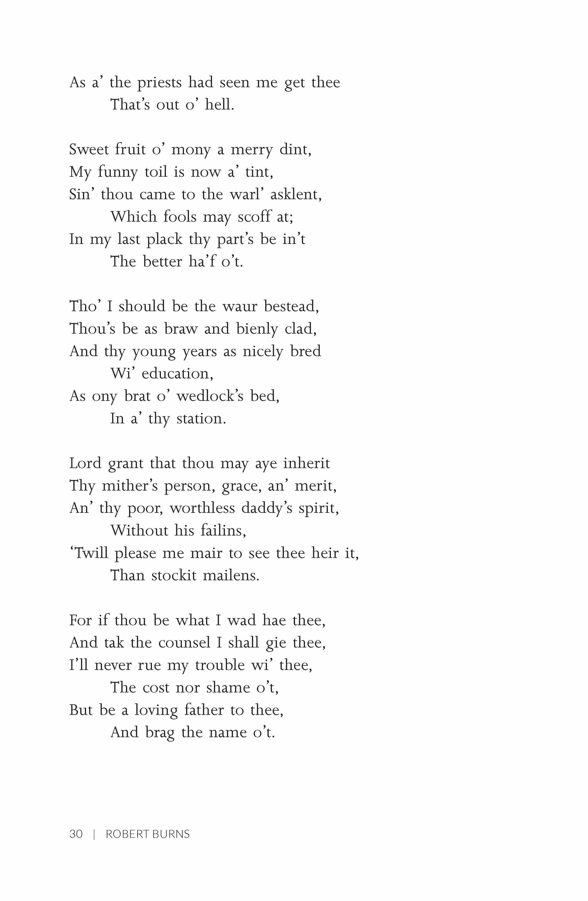 Poetry of Robert Burns