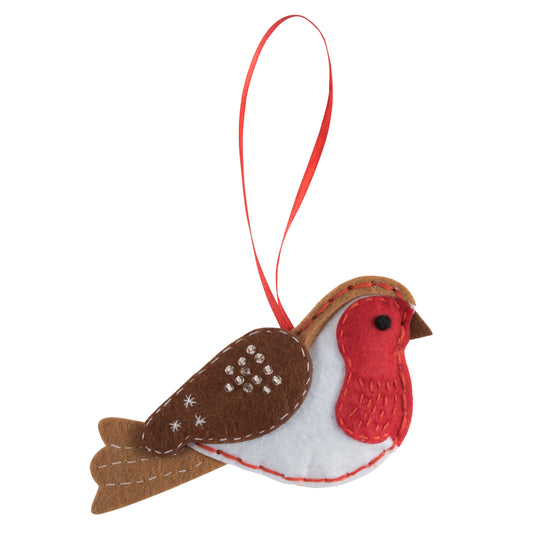 Felt Decoration Kit Christmas Robin