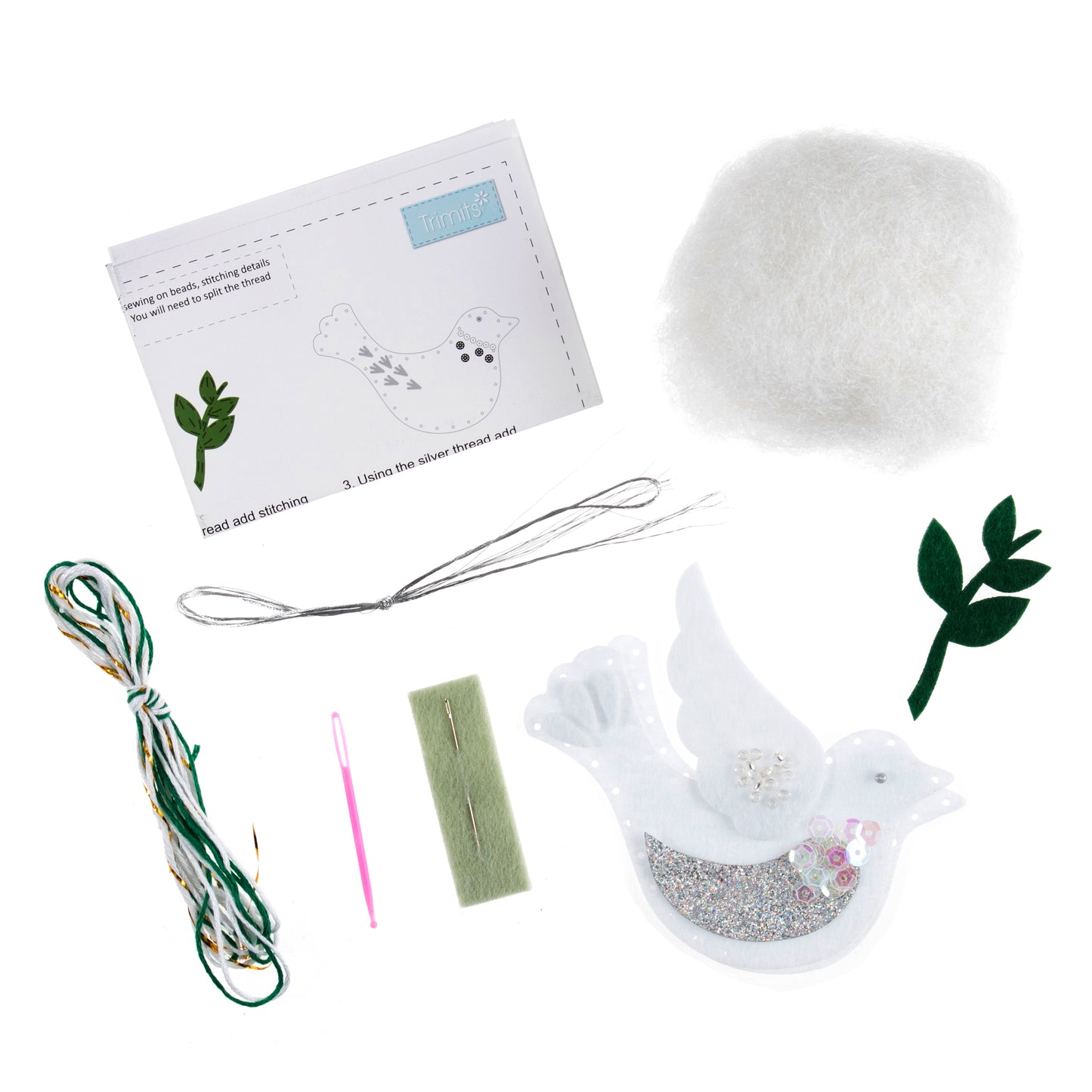 Felt Decoration Kit Christmas Dove