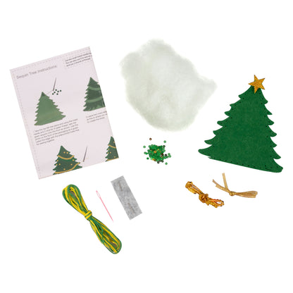 Felt Decoration Kit Christmas Sequin Tree