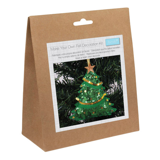 Felt Decoration Kit Christmas Sequin Tree