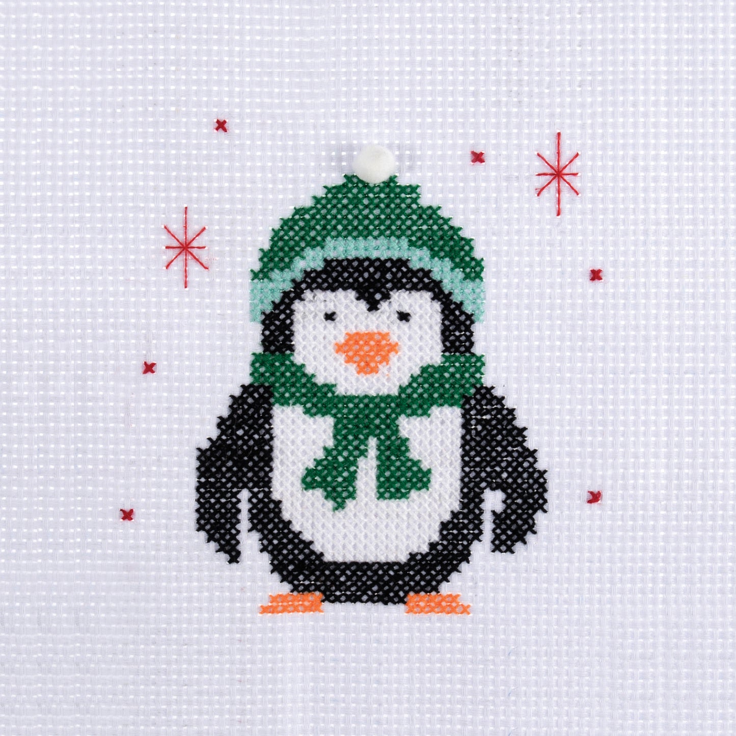 Counted Cross-Stitch Kit Christmas Penguin