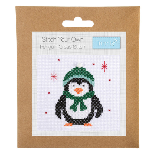 Counted Cross-Stitch Kit Christmas Penguin