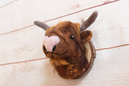 Bert the Highland Cow - Needle Felted Ornament