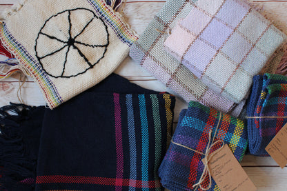 Handwoven Rainbow Scarf Collection
