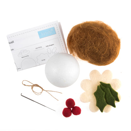 Christmas Pudding Needle Felting Kit