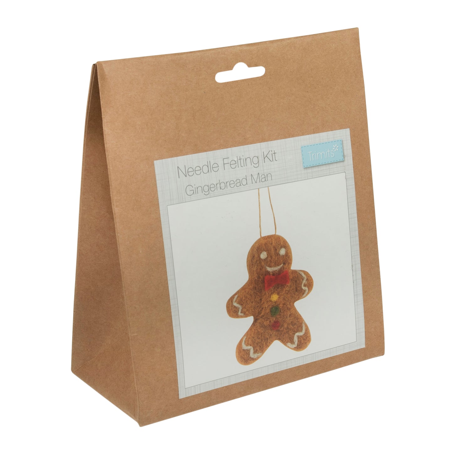 Christmas Gingerbread Man Needle Felting Kit