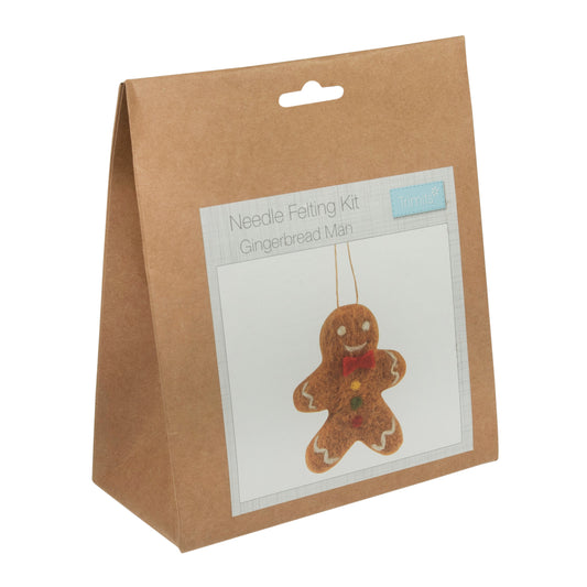 Christmas Gingerbread Man Needle Felting Kit