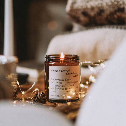 Vintage Oakwood Candle