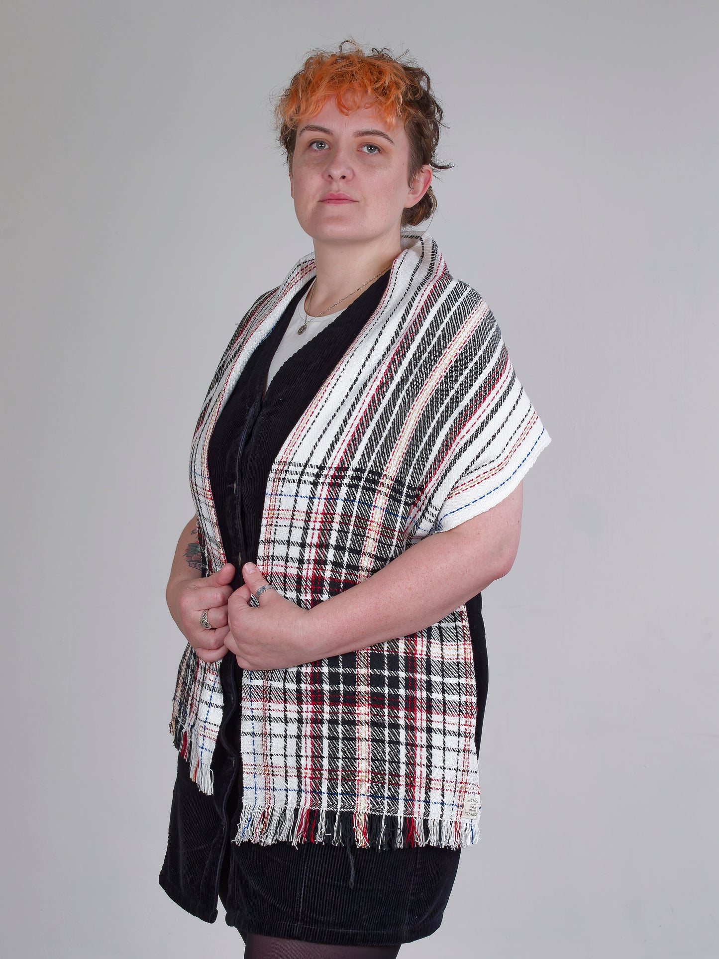 Anarchy Stripes Handwoven Cotton & Bamboo Scarf