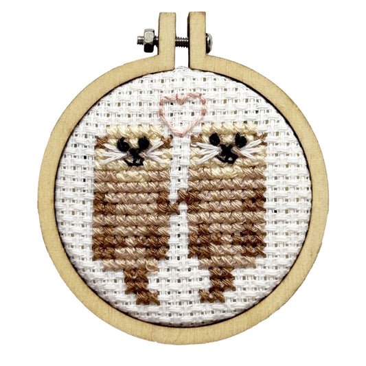 Mini Matchbox Cross Stitch Kit 'You're otterly amazing!'