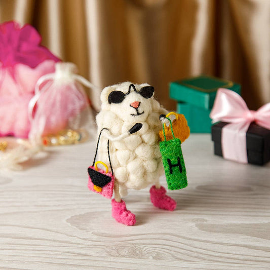 Felted Shop Til You Drop Sheep