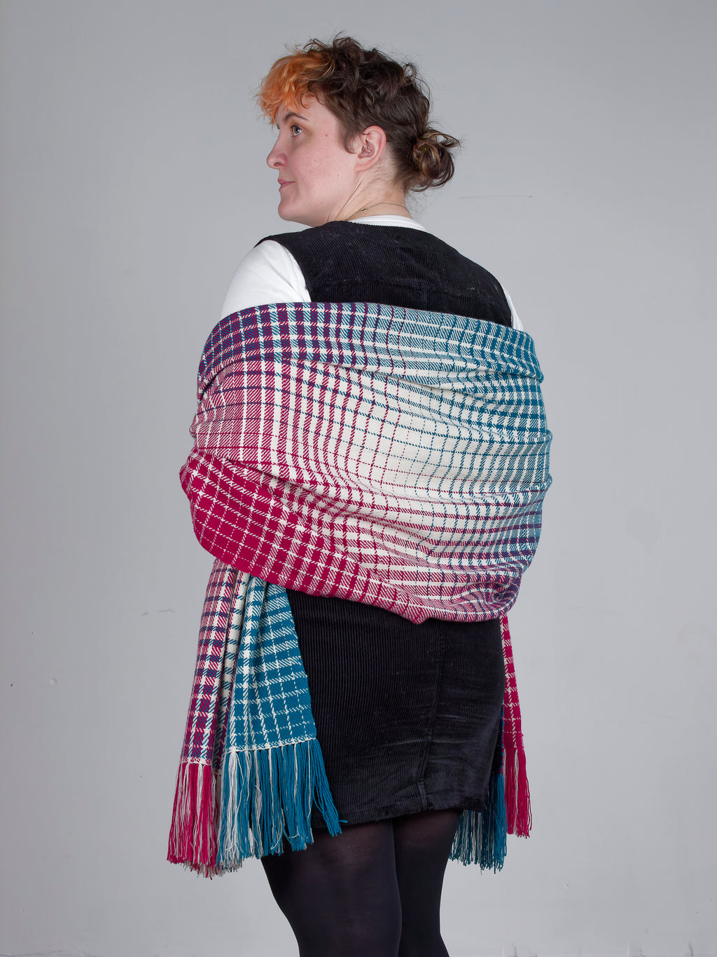 Tyrian Cashmere Gradient Wrap