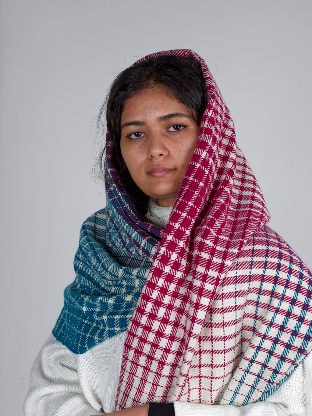 Tyrian Cashmere Gradient Wrap