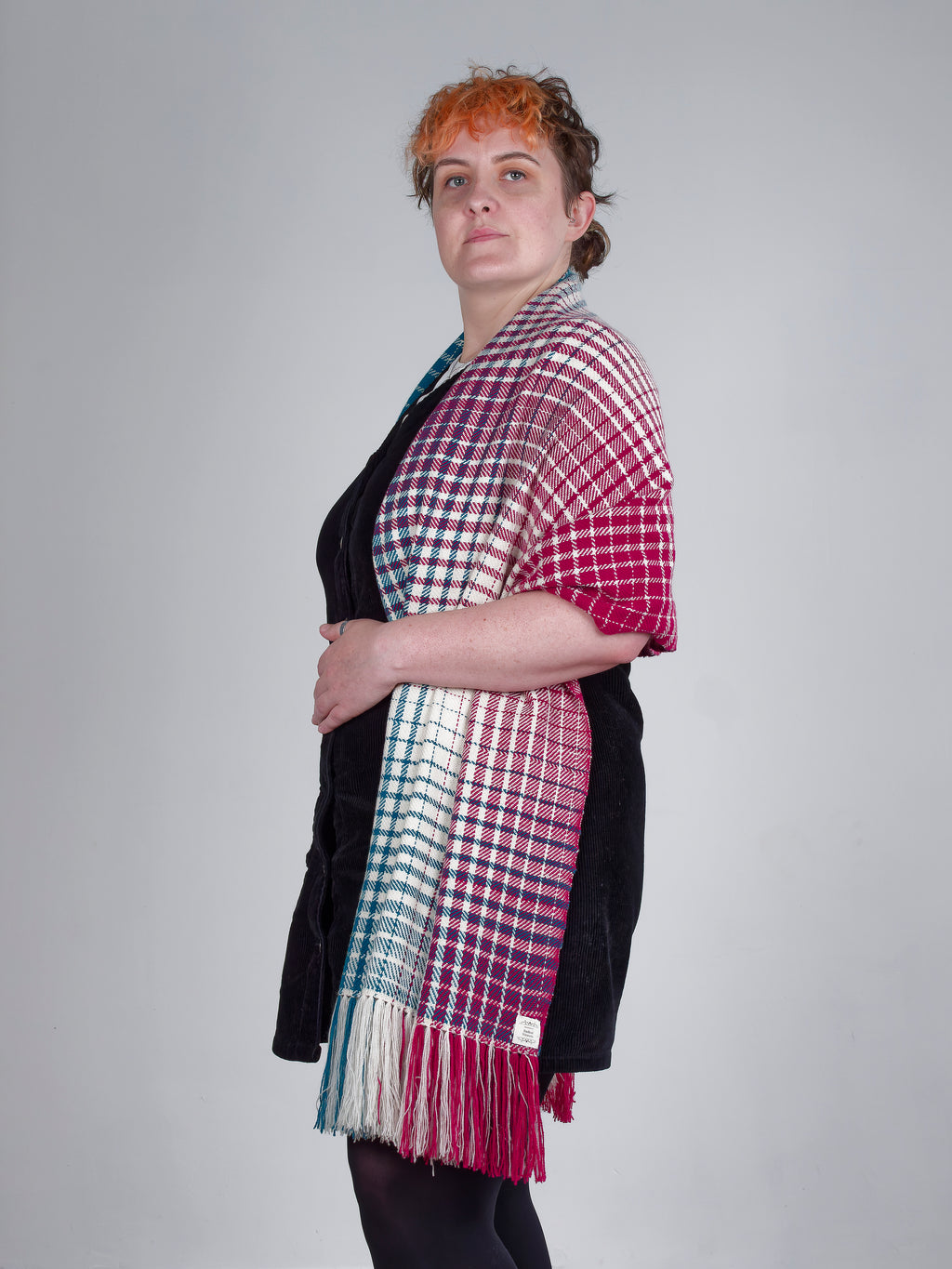 Tyrian Cashmere Gradient Wrap